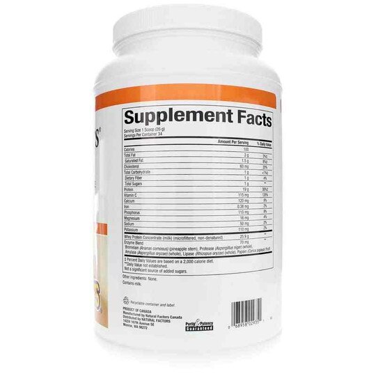 Whey Factors Natural Whey Protein, NF